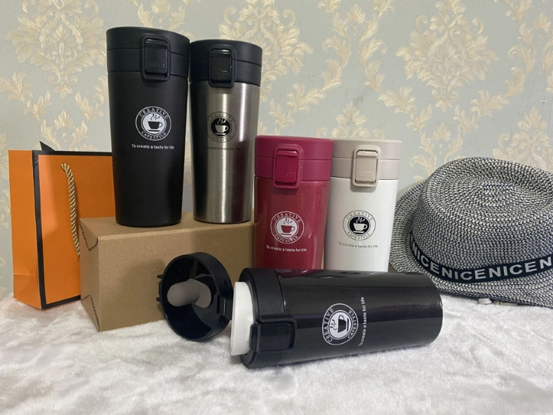 380ml Portable Travel Coffee Mug Vacuum Flask Thermo Water Bottle Thermos Tumbler Cup